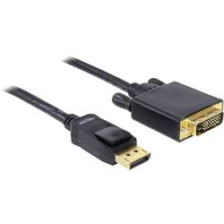 Delock DisplayPort / DVI kabelový adaptér Konektor DisplayPort, DVI-D 24+1pol. Zástrčka 2.00 m černá 82591 Kabel DisplayPort