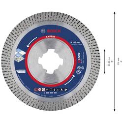 Bosch Accessories 2608900657 EXPERT HardCeramic X-LOCK diamantový řezný kotouč Průměr 115 mm Ø otvoru 22.23 mm kámen, beton, cihla 1 ks