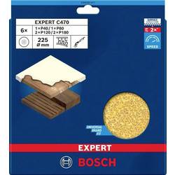 Bosch Accessories 2608901677 Brusný papír pro brusku na suché stavby Zrnitost 40, 80, 120, 180 (Ø) 225 mm 6 ks