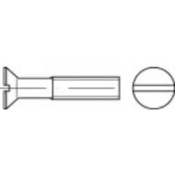 TOOLCRAFT TO-5450277 zápustný šroub M8 35 mm příruba DIN 963 mosaz 100 ks