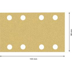Bosch Accessories 2608901661 Brusný papír pro oscilační brusku Zrnitost 60 (d x š) 133 mm x 80 mm 50 ks