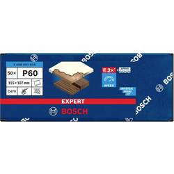 Bosch Accessories 2608901655 Brusný papír pro oscilační brusku Zrnitost 60 (d x š) 107 mm x 115 mm 50 ks