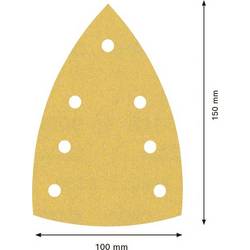 Bosch Accessories 2608901644 Brusný papír pro multifunkční brusku Zrnitost 180 (d x š) 150 mm x 100 mm 50 ks