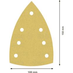 Bosch Accessories 2608901644 Brusný papír pro multifunkční brusku Zrnitost 180 (d x š) 150 mm x 100 mm 50 ks