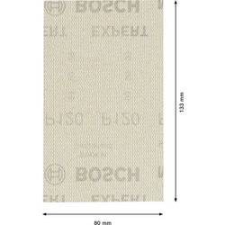 Bosch Accessories 2608901632 brusná síť pro orbitální brusku Zrnitost 120 (d x š) 133 mm x 80 mm 50 ks