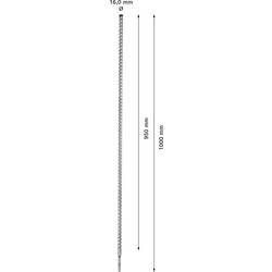 Bosch Accessories EXPERT SDS plus-7X 2608900135 příklepový vrták 1 ks 16 mm Celková délka 1000 mm SDS plus 1 ks