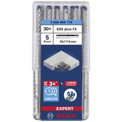 Bosch Accessories EXPERT SDS plus-7X 2608900178 příklepový vrták 30dílná 5 mm Celková délka 115 mm SDS plus 30 ks