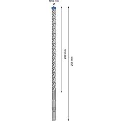 Bosch Accessories EXPERT SDS plus-7X 2608900099 wolfram-karbid příklepový vrták 1 ks 10 mm Celková délka 265 mm SDS plus 1 ks