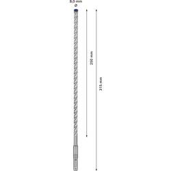 Bosch Accessories EXPERT SDS plus-7X 2608900091 příklepový vrták 1 ks 8 mm Celková délka 315 mm SDS plus 1 ks
