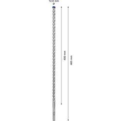 Bosch Accessories EXPERT SDS plus-7X 2608900113 wolfram-karbid příklepový vrták 1 ks 12 mm Celková délka 465 mm SDS plus 1 ks