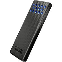 NiteCore powerbanka Li-Ion, 10000 mAh, Průchozí nabíjení, USB-C®, modrá, antracitově šedá, Venkovní, Možnost současného nabíjení a vybíjení