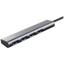 Trust 24948 USB Hub 4 porty USB-A USB 3.2 Gen1 5 GBit/s s konektorem USB C tmavě šedá Halyx-4-port
