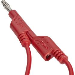 VOLTCRAFT MS5/RT měřicí kabel lamelová zástrčka 4 mm lamelová zástrčka 4 mm 5.00 m červená 1 ks
