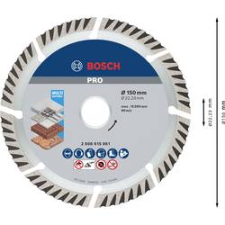 Bosch Accessories 2608615062 Standard for Universal Speed diamantový řezný kotouč Průměr 150 mm Ø otvoru 22.23 mm 10 ks