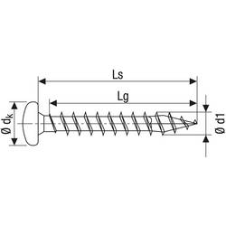 SPAX 0231010450305 půlkulaté šrouby 4.5 mm 30 mm křížová drážka Pozidriv ocel 500 ks