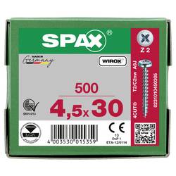 SPAX 0231010450305 půlkulaté šrouby 4.5 mm 30 mm křížová drážka Pozidriv ocel 500 ks