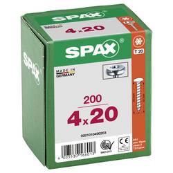 SPAX 0201010400203 půlkulaté šrouby 4 mm 20 mm T-STAR plus ocel 200 ks
