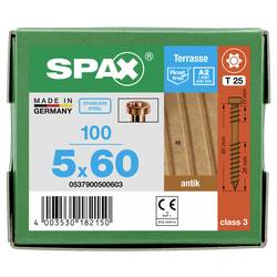 SPAX 0537900500603 sada kulatých šroubů do plechu 5 mm 60 mm T-STAR plus Nerezová ocel 100 ks