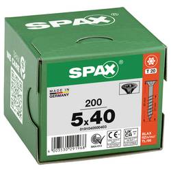 SPAX 0191040500403 šroub ze zápustnou hlavou 5 mm 40 mm T-STAR plus ocel 200 ks