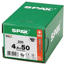 SPAX 0191040450503 šroub ze zápustnou hlavou 4.5 mm 50 mm T-STAR plus ocel 200 ks