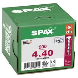SPAX 0201010400403 půlkulaté šrouby 4 mm 40 mm T-STAR plus ocel 200 ks