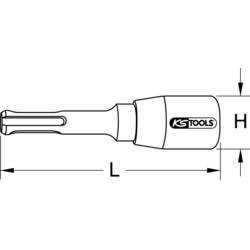 KS Tools 1223018 Klíč na závrtné šrouby