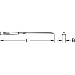 KS Tools 1403054 Pilník Délka 145 mm 1 ks