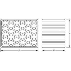 KS Tools 160.0481 Gumové podložky (d x š x v) 160 x 120 x 100 mm