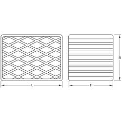 KS Tools 160.0499 Gumové podložky (d x š x v) 160 x 120 x 85 mm