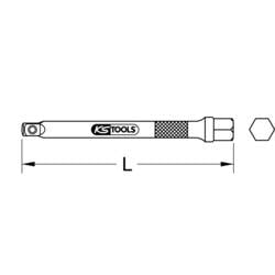 KS Tools 911.2585 911.2585 nástavec Pohon (šroubovák) 1/4 (6,3 mm) 1 ks
