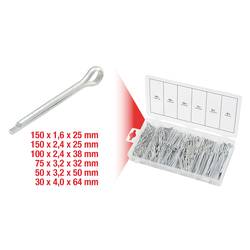 KS Tools Sortiment závlaček, 1,6 x 25,4 mm-4,0 x 63,5 mm, 555 ks 1 ks