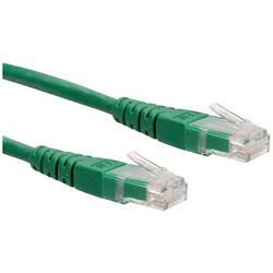 Roline 21.15.1563 RJ45 síťové kabely, propojovací kabely CAT 6 U/UTP 5.00 m zelená nestíněný 1 ks