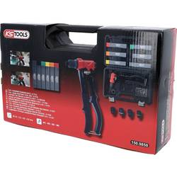 KS Tools 150.9850 Sada kleští na ruční nýty 3 v 1, 12 ks