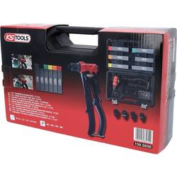 KS Tools 150.9850 Sada kleští na ruční nýty 3 v 1, 12 ks