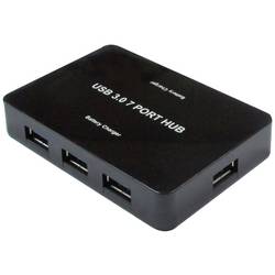 Value 14.99.5047 USB Hub 7 portů USB-A USB 3.2 Gen1 5 GBit/s černá