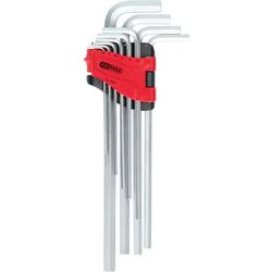 KS Tools 1514980 inbus sada klíčů 1.5 mm, 2 mm, 2.5 mm, 3 mm, 4 mm, 5 mm, 6 mm, 7 mm, 8 mm, 10 mm 10dílná