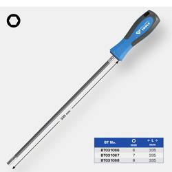 Brilliant Tools BT031068 šroubovák s nástrčným klíčem Velikost klíče: 8 mm Délka dříku: 335 mm