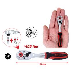 KS Tools 935.1495 935.1495 ráčna 1/4 125 mm