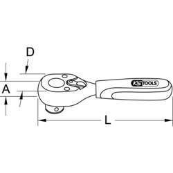 KS Tools 935.1495 935.1495 ráčna 1/4 125 mm