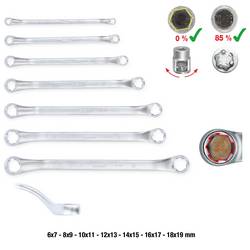 KS Tools 517.1555 517.1555 oboustranný očkový klíč Délka klíče (cm) (jen pro nadpis) 6 - 19 mm