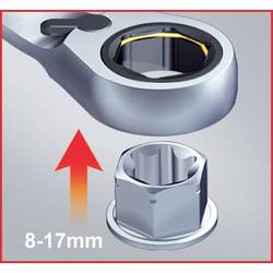 KS Tools 503.4645 503.4645 oboustranný očkový klíč Délka klíče (cm) (jen pro nadpis) 8 - 17 mm