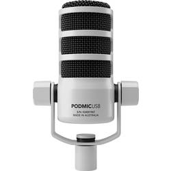 na stojanu USB mikrofon Rode PodMic USB White Druh přenosu:kabelový