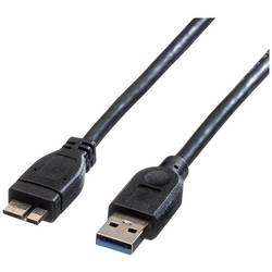 Roline USB kabel USB 3.2 Gen1 USB-A zástrčka, USB Micro-B zástrčka 0.15 m černá stíněný 11.02.8876