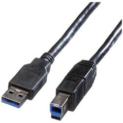 Roline USB kabel USB 3.2 Gen1 USB-A zástrčka, USB-B zástrčka 0.80 m černá stíněný 11.02.8869