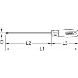 KS Tools 117.0536 1170536 VDE křížový šroubovák PZ 2 Délka dříku: 100 mm DIN 7438