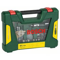 Bosch Accessories 2607017195 V-Line 91dílná sada bitů a vrtáků kov, kámen, beton, dřevo, zdivo, plexisklo