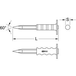 KS Tools Špičatý nástavec s ruční ochrannou rukojetí, 8-hranný, 20 x 400 mm 1620245