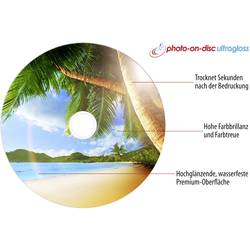 Primeon 2761109 CD-R 80 700 MB 50 ks vřeteno s potiskem, povrch s vysokým leskem, vodotěsný, odolné vůči otěru