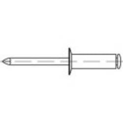 trhací nýt TOOLCRAFT 160307, (Ø x d) 5 mm x 20 mm, hliník, 250 ks