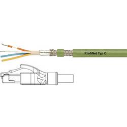 HELU 806413 RJ45 síťové kabely, propojovací kabely CAT 5e SF/UTP 5.00 m zelená krytí PUR, stínění pletivem, fóliové stínění, flexibilní vnitřní vodič 1 ks
